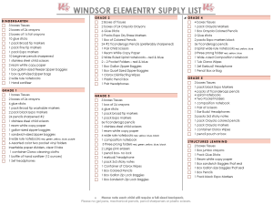 Supply List Pic